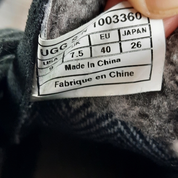 UGG Wedge Waterproof Ankle Boots Suede Sherpa Black Academia Fairy Cottage - Picture 11 of 12